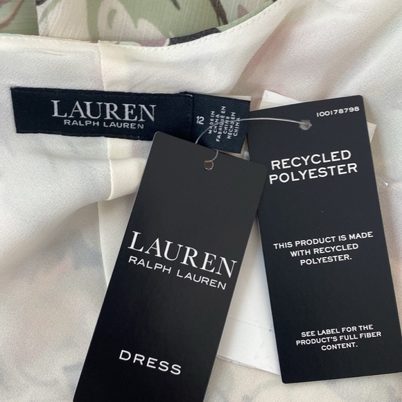 Lauren Ralph Lauren Ball Gown Whimsical Flower Garden Tiered Sleeveless 12 NWT - Picture 10 of 12